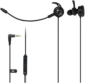 VINIK FONE DE OUVIDO GAMER PARA CELULAR VX GAMING FLEX COM MICROFONE DESTACÁVEL, Preto, Pequeno, 33056