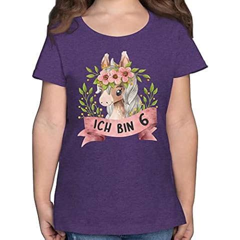 T-Shirt Mädchen - 6. Geburtstag Cover