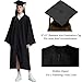GAMYPET Black Graduation Gown and Cap Set with Matching Tassel and 2026 Year Charm Golden 72