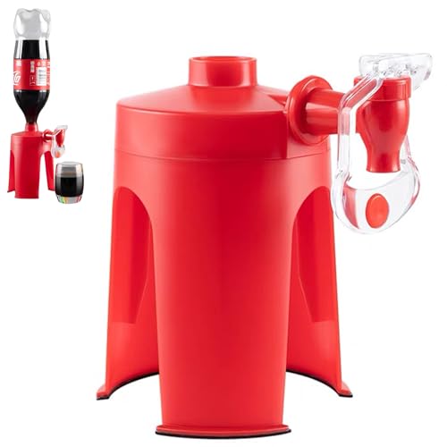 Inverted Drink Soda Dispenser: Upside Down Beverage Bottle Dispenser with Tap, 2 Liter Soda Dispensers Pop Dispensers for Refrigerator Party Home Bar