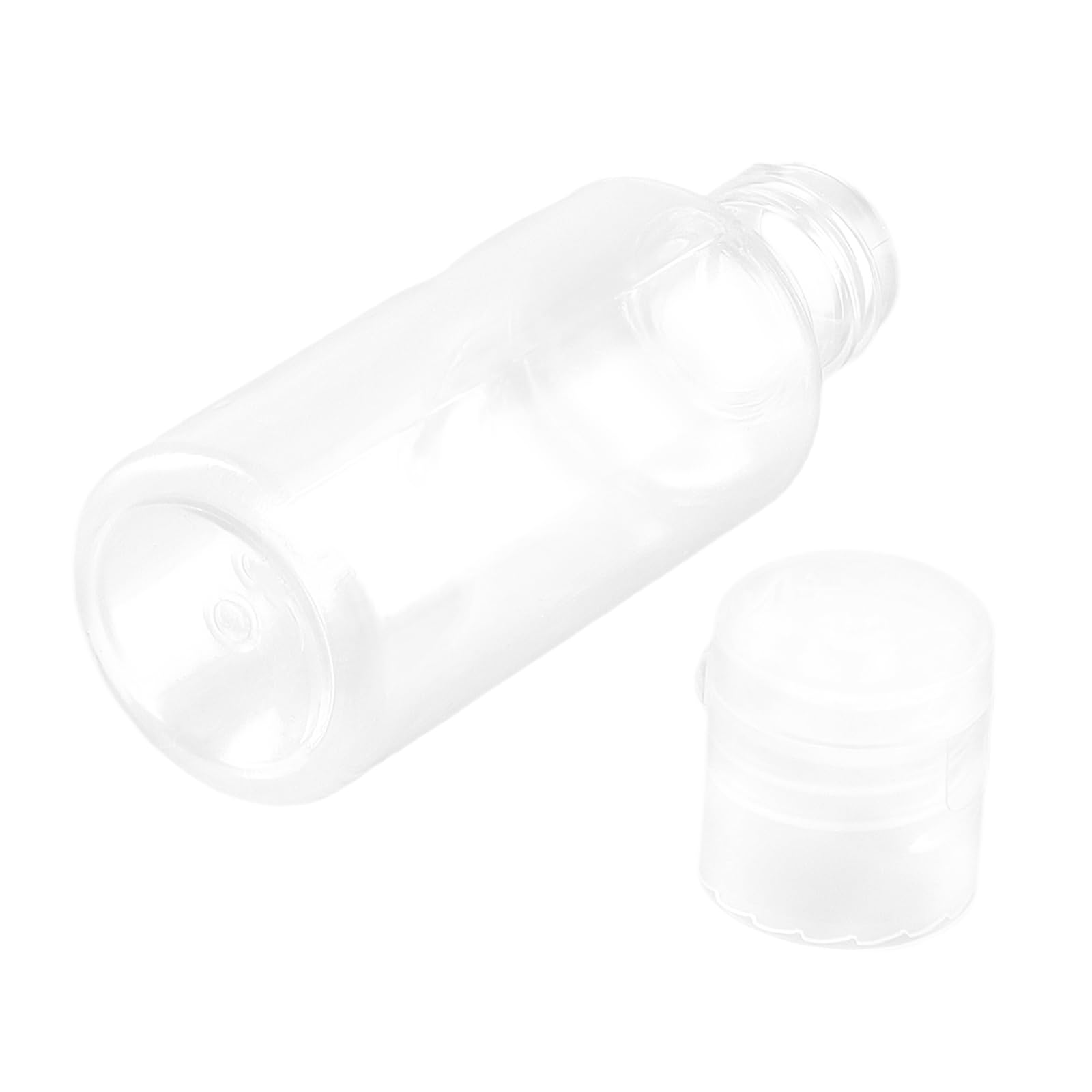 MOUYAT 110 Stück 30 ml transparente Klappverschluss-Flaschen, leere, transparente Reiseflaschen mit Deckel, nachfüllbare Kunststoffflaschen mit Klappverschluss für Reisen