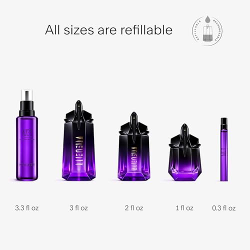 Mugler - Alien Extraintense - Eau de Parfum - Womens Perfume - Floral Scent - With Jasmine, Vanilla and Tuberose - 0.3 Fl Oz