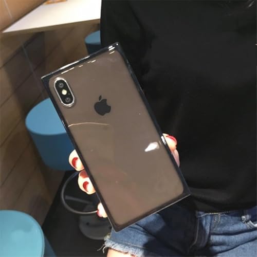 �����t�@�b�V���������\�t�g�t�H���P�[�X iPhone 17 Air 16 Pro Max 15 14 13 12 11 Plus �N���A�V���R���ϏՌ��J�o�[ (iPhone 15 Plus/�u���b�N)