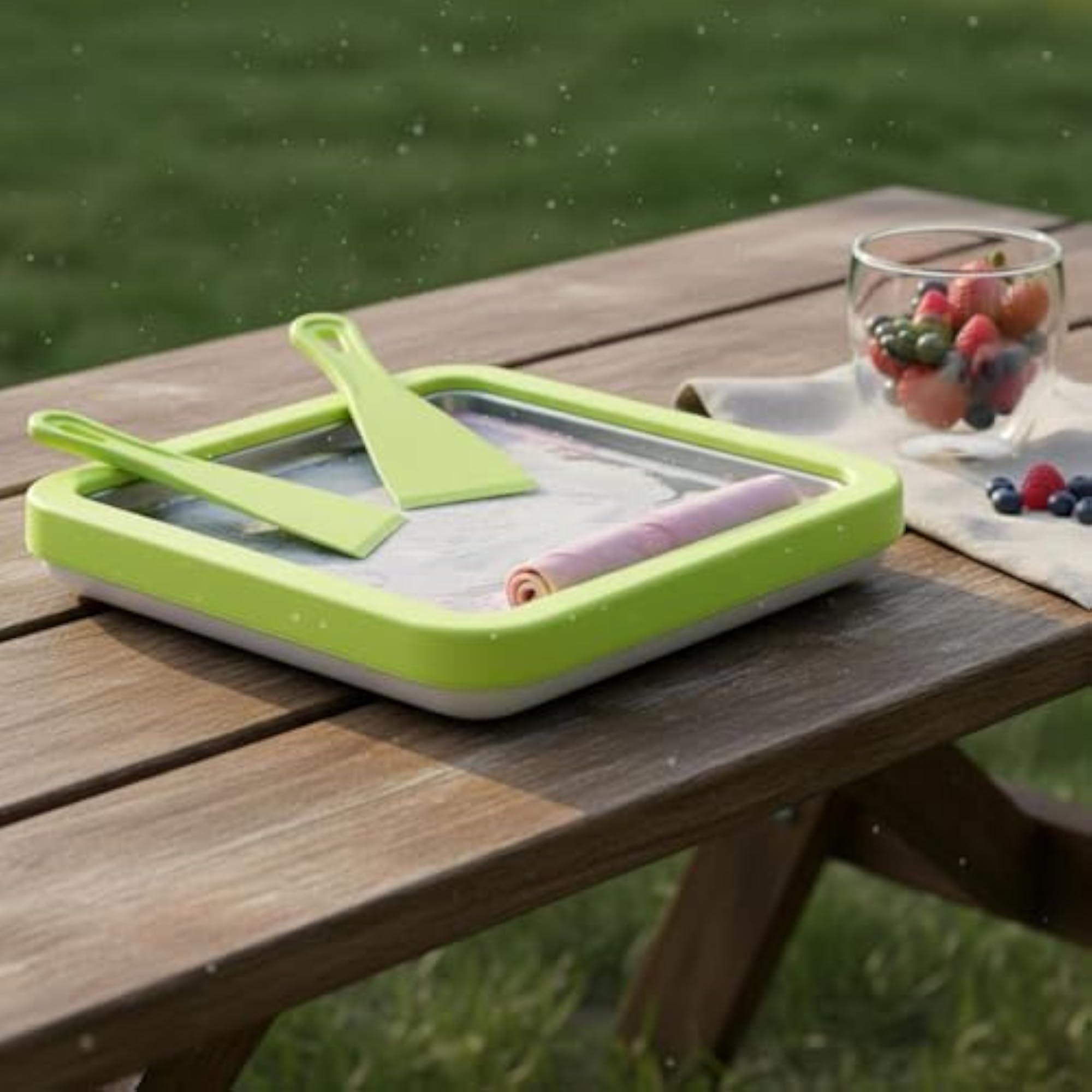 Fried Ice Cream Pan, Non-Electric Chilled Yogurt Plate