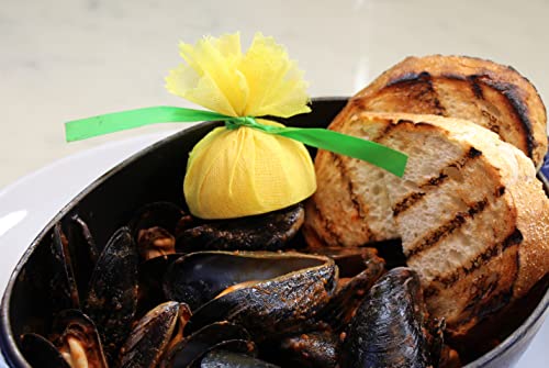 Regency Wraps Lemon Cover With Ribbon For Seed Free Squeezing Of Lemon Halves Or Wedges, Ribbon Wrap, Yellow (12 Count) #TOP3