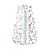 Cambio de pañales fácil: diseño especial con cremallera del saco de dormir para bebé para evitar lesiones. Práctico para los padres para cambiar pañales, simplemente tira de las cremalleras inferiores. No despertaría al bebé de sueño.