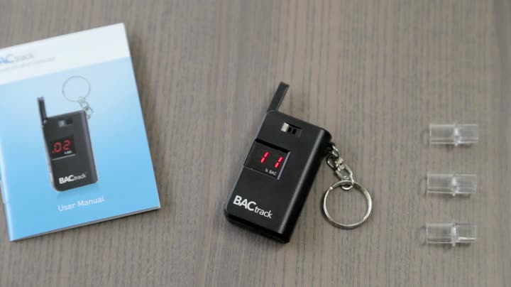 BACtrack Keychain Breathalyzer (Black) | Ultra-Portable