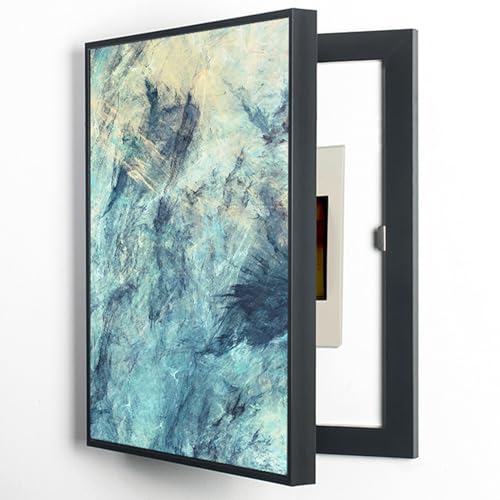 Boîtier de compteur électrique 55x65 cm amovible avec peinture décorative murale intégrée