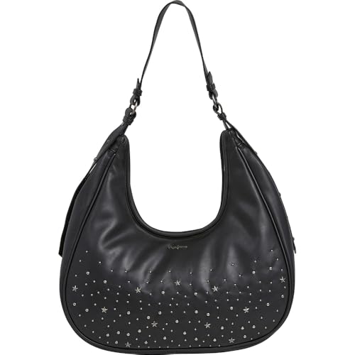 Pepe Jeans Damen Nadia Cluster Tasche, Schwarz (Black)