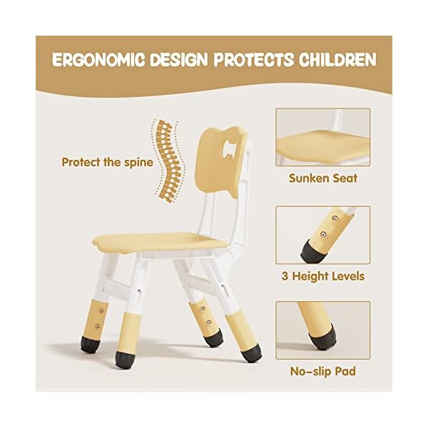 Brelley kids table and 6 chairs set height adjustable toddler table and chair set graffiti desktop classroomdaycarehome children multi activity table for ages 2 8  urban country home decor