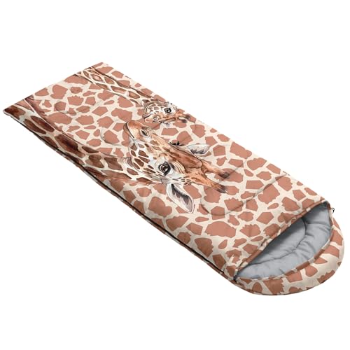 Image of QOOMO Axolotl Cute Camping Sleeping Bags,3 Season Warm & Cool Weather,Lightweight,Waterproof Sleeping Bags for Adults & Kids,Traveling,and Outdoors