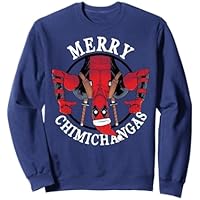 Marvel Deadpool Navidad Merry Chimichangas Sudadera