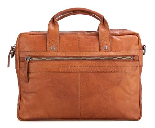 Maletín de cuero para portátil Spikes & Sparrow bolso de hombro que organiza tu espacio