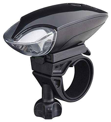 GENTOS BL-B01BK Motorcycle Light, Brightness 20 Lumens, Operation Time 10 Hours, Splash Resistant, Uses 1 AA Alkaline Battery, Black, ANSI Standard Compliant
