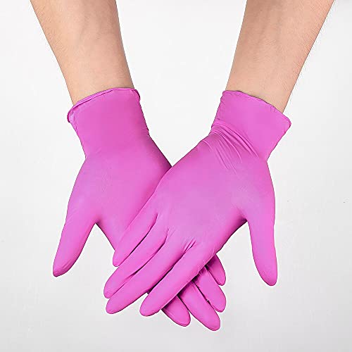 100 Stück Nitril Einweghandschuhe Schwarz Wasserdichter Puderfreier Handschuh Garten Haushalt Küche Labor Reinigung… – Bild 4