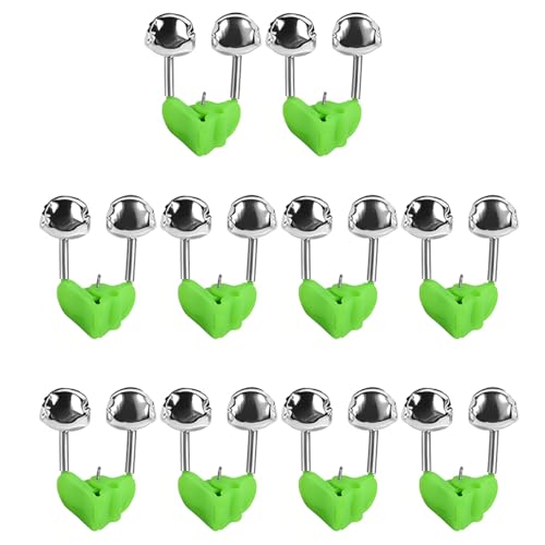Fishing Bells for Rods - Extra Loud Dual Alert Alarm Clips for Fishing Rods, Types of Fishing (10Pcs)