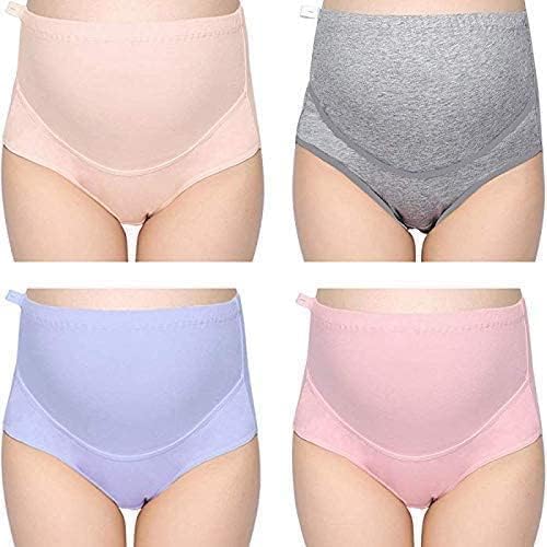 Maternity Panty - Soft Cotton High Waist Pregnancy Panties for Full Coverage and Comfort, 3-6 Months and 7-10 Months Pack of 2-image-30