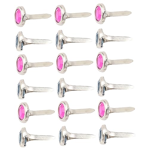 DOITOOL DIY Scrapbook Decorative Brads 100pcs Metal Round Brads Fasteners for Crafts 8x15mm Random Colors