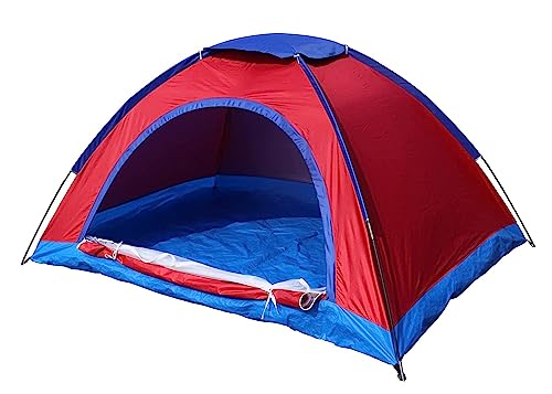 Image of Portable Tent for Camping for 6 Persons Easy Setup for Picnic, Travel, Hiking, Trekking, Outdoor Camping Foldable Waterproof Superior Air Ventilation (Multicolor)