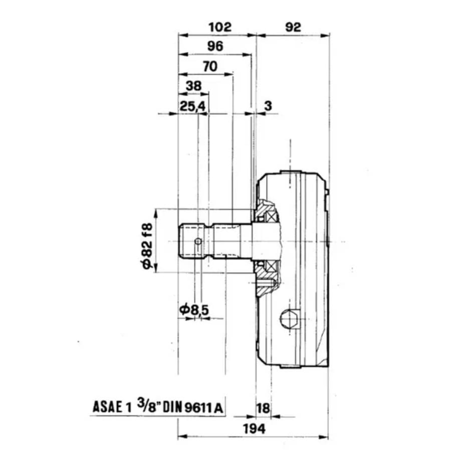 Pompe hydraulique de transmission GBF-30-S-1-3.8 (M/Gr3) 0422 8455