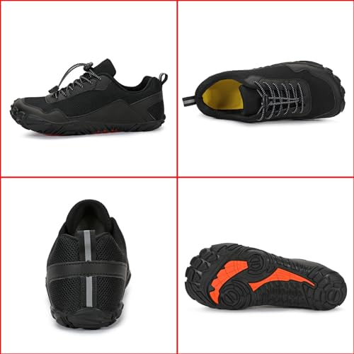 Men Mesh Minimalist Barefoot Beach Shoes Drawstring Lace Up Athletic Hiking Shoes Quick Dry Water Shoes for Swimming Water Yoga Surf Outdoor Sports2
