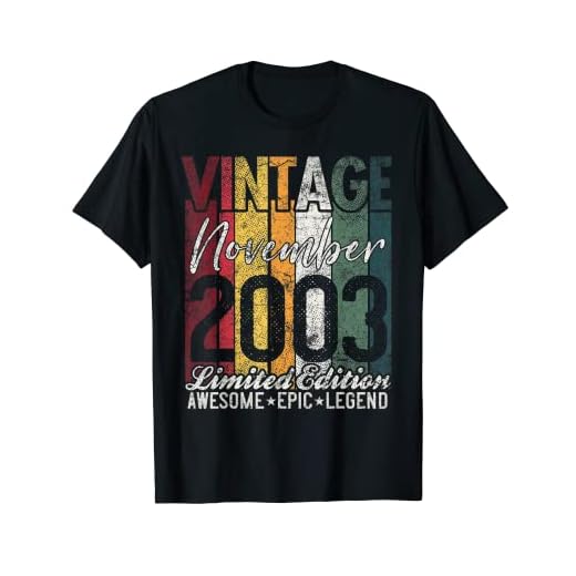 Noviembre 2003 19 cumpleaños regalo 19 años vintage retro Camiseta