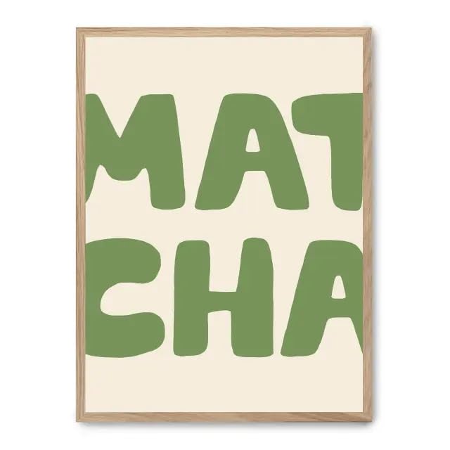 Cuadro green matcha FASE5 pour masquer un mur blanc vide