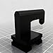 Wheelchair Low Profile Under armrest Hook for Permobil Unitrack Rail System, Wheelchair Bag Rack, Mounting Hooks (Black)