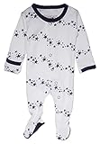 L'ovedbaby Unisex-Baby Organic Cotton Footed Overall (0-3 Months, Navy Stars)