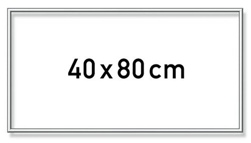 Schipper 605250768 Malen nach Zahlen, Alurahmen 40 x 80 cm, Silber matt ohne Glas für Ihr Kunstwerk, einfache Selbstmontage