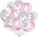 45 Palloncini in Lattice con Elefante da 12 Pollici Palloncino con Elefante per Baby Shower Bambino Forniture per Feste di Compleanno a Tema Animali Decorazioni per Interni e Esterni (Rosa)