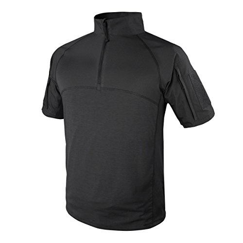 Condor Short Sleeve Combat Shirt (Black, Large)