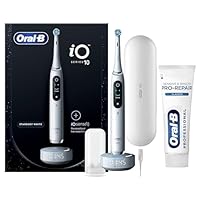 Oral-B Spazzolino Elettrico Ricaricabile iO 10 Bianco,1 Testina, 1 Custodia Da Viaggio ricaricabile,...