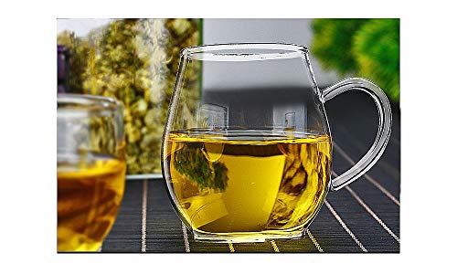 Taza de vidrio para té y café de 16 oz miniatura 5