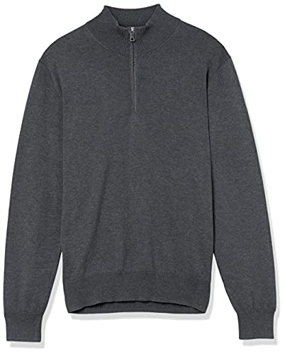Buttoned Down Men's Supima Cotton Lightweight Quarter-Zip Sweater - Image 7