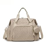 Bolsa de viaje de maternidad personalizada, bolsa de pañales, bolsa multifunción personalizada para mamá, bolsa de bebé de gran capacidad, Caqui