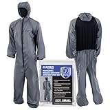 Master Elite Reusable Anti-Static Automotive Paint Suit (XL) - Breathable Protective Auto Spray Paint Coveralls with Hood & Mesh Back - Polyester Fabric, Comfortable Fit, Heat Regulating, Washable
