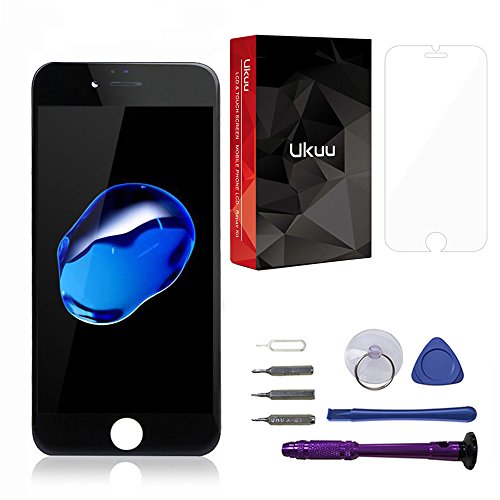 ukuu Schermo di Ricambio per iPhone 6 Nero Display LCD Touch Screen digitizer + Strumenti di Riparazione Completa