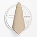 Luxury Linen Like Dinner Napkins 100-Pack | Natural Disposable Wedding Party Linen Feel Napkins | 16