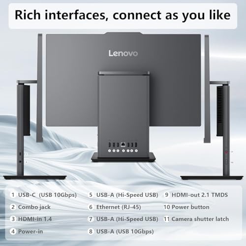 Image of Lenovo ThinkCentre neo 50a 23.8 inch FHD Business All-in-One, AMD Ryzen 5 220, 16GB DDR5, 1TB SSD, Windows 11 Pro
