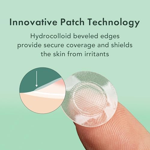 Rael Miracle Microcrystal Spot Cover - Hydrocolloid, Patches with Tea Tree Oil, Early Stage (9 Count) - 2