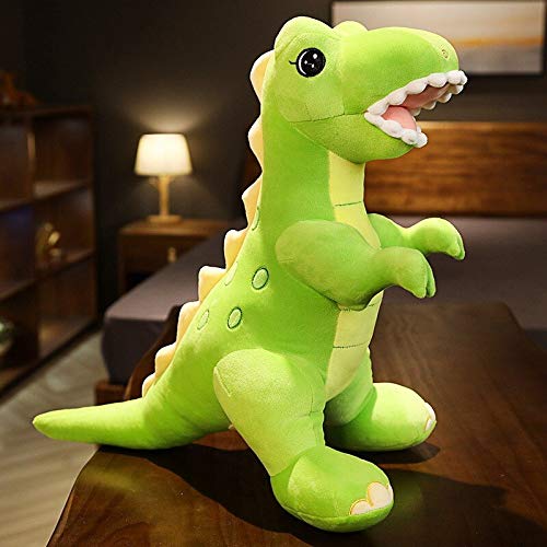 PECLO 45 cm-90 cm drôle Dinosaure en Peluche Jouet en Peluche Dessin animé Animal tyrannosaure poupée fête décor garçon Enfants Amis Cadeaux de noël 90 cm Vert Clair
