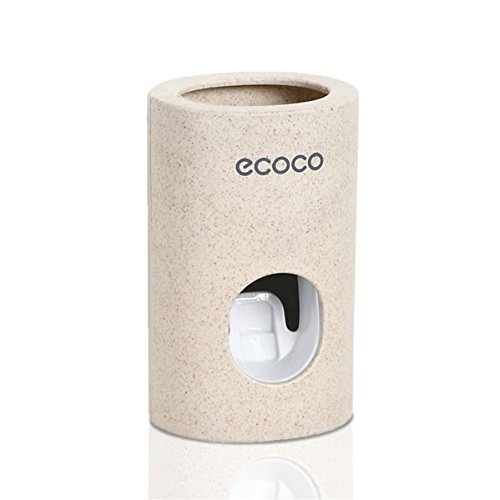 Automatic Toothpaste Dispenser Set Dustproof with Wall Mounted Kids Hands Free Toothpaste Squeezer for Family Washroom Bathroom.FDA and LFGB Listed