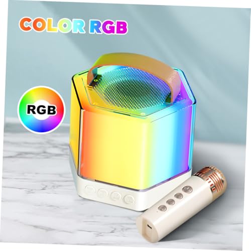 Machine de Karaoké Portable avec Micro et Enceinte Compacte LED - 7