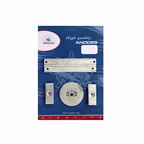 Kit anode pour Mercury 75-115 EFI Osculati en aluminium pour embase