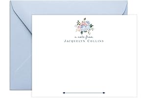 Co Hydrangea Note Cards Cards - Personalized Note Cards and Envelopes Set...