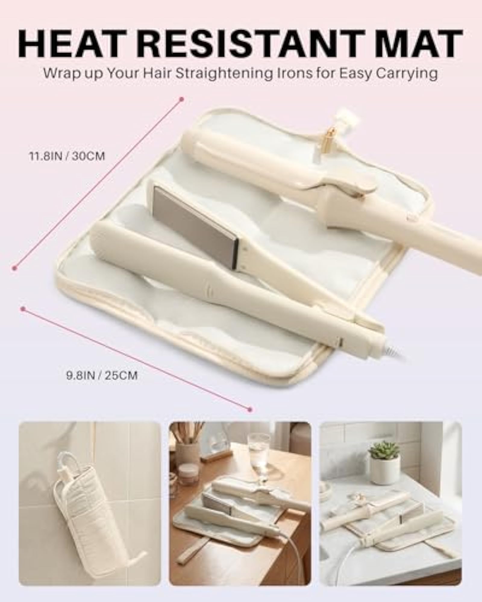 Hot Tools Travel Case with Heat Resistant Mat Pouch