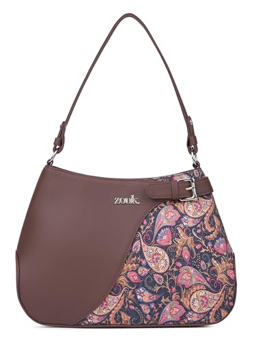 Image of ZOUK Ira Handbag | Stylish Women's Handbag | Luxury Shoulder Bag for Women | Trendy | Fancy Ladies Handbags | Small Purse for Events | Water-Resistant