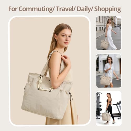 Bolso Tote para Mujer Ligero de Nylon 17.6L miniatura 5
