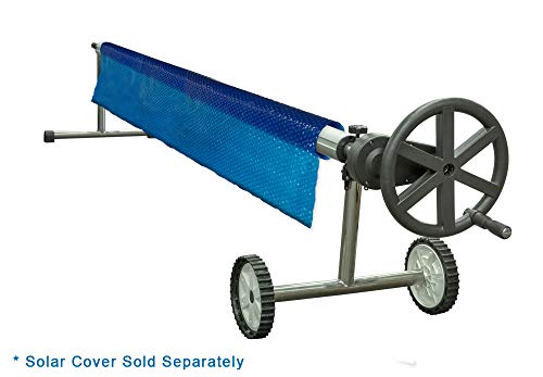 Sun2Solar 800 & 1200 Series | 25-Foot Wide Stainless Steel Solar Cover Easy Gear Reel | Perfect for in-Ground or Above-Ground Swimming Pools